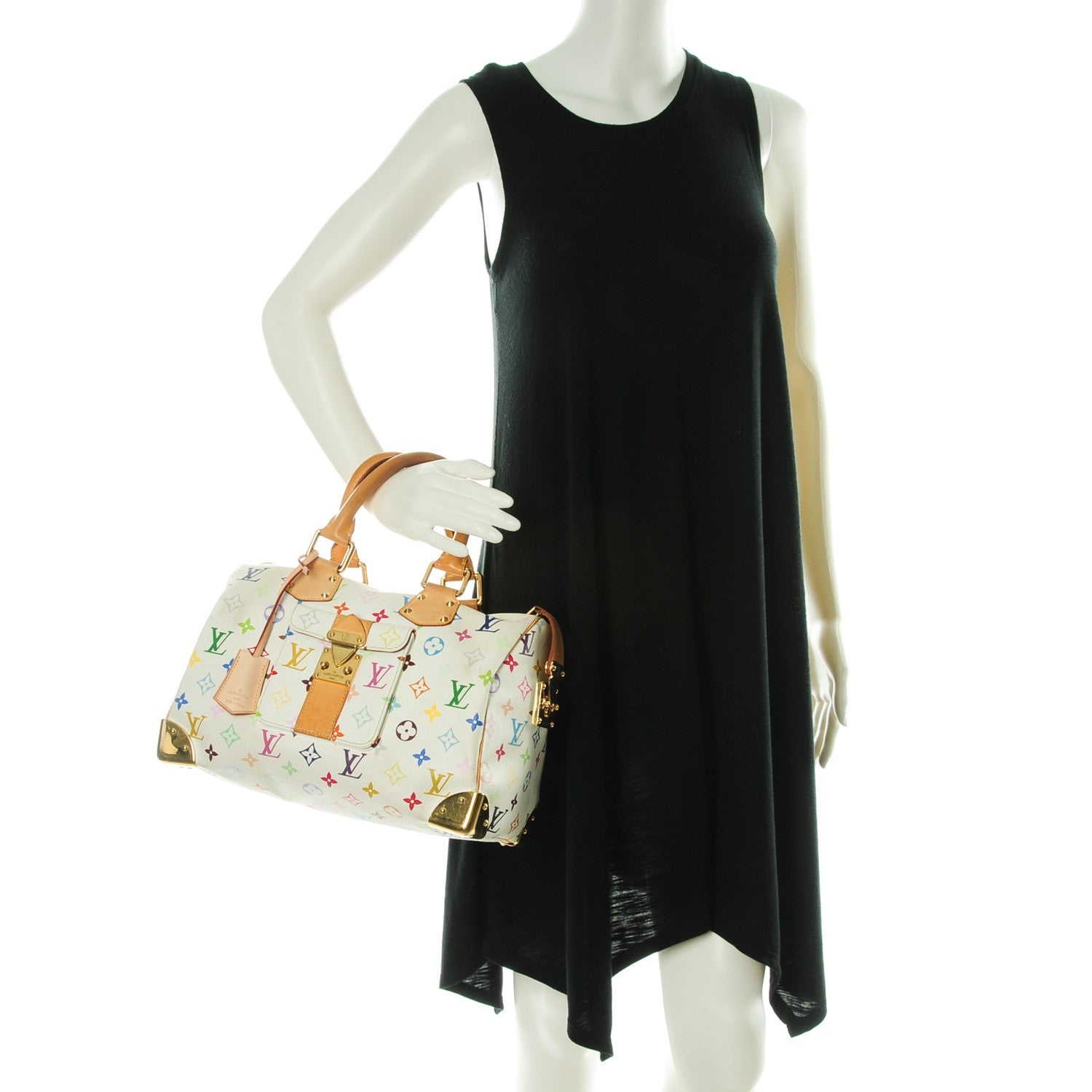 Louis Vuitton Monogram Multicolor Speedy 30 White 2 of 9