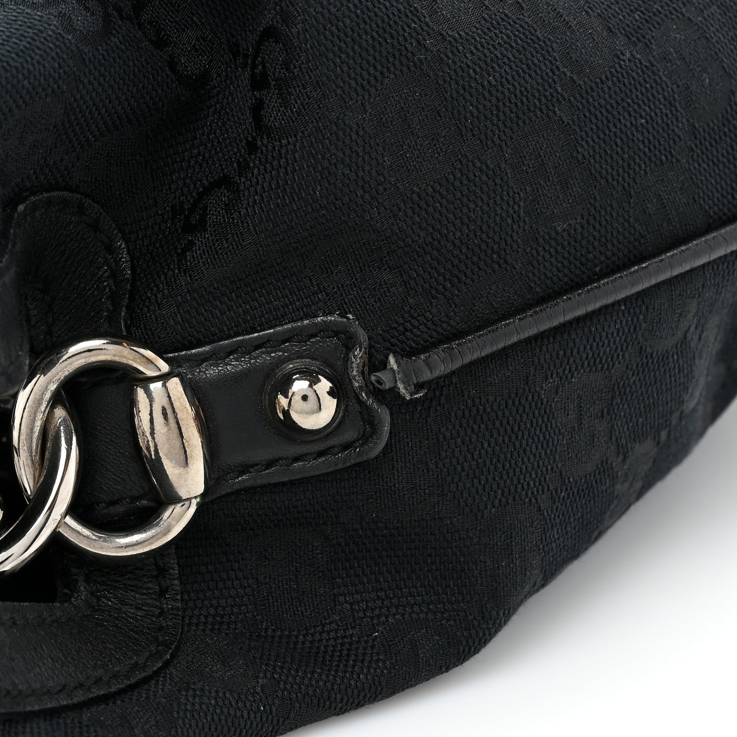 Monogram Medium Indy Top Handle Hobo Black