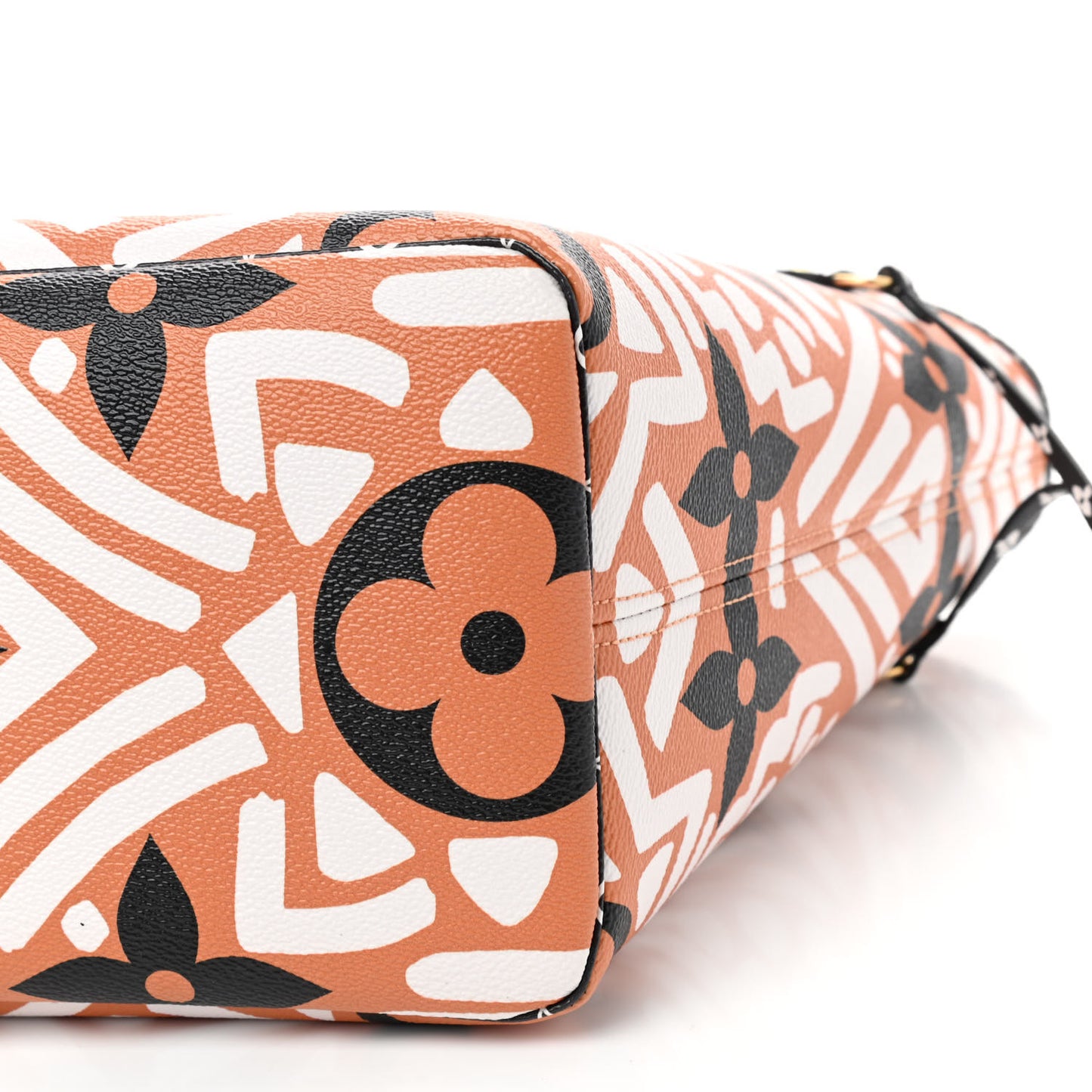 Monogram Giant Crafty Neverfull MM Creme Caramel