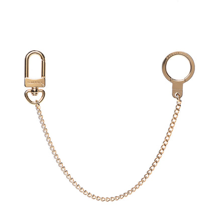 Louis Vuitton Metal Pochette Extender Key Ring Chain Gold 1 of 3