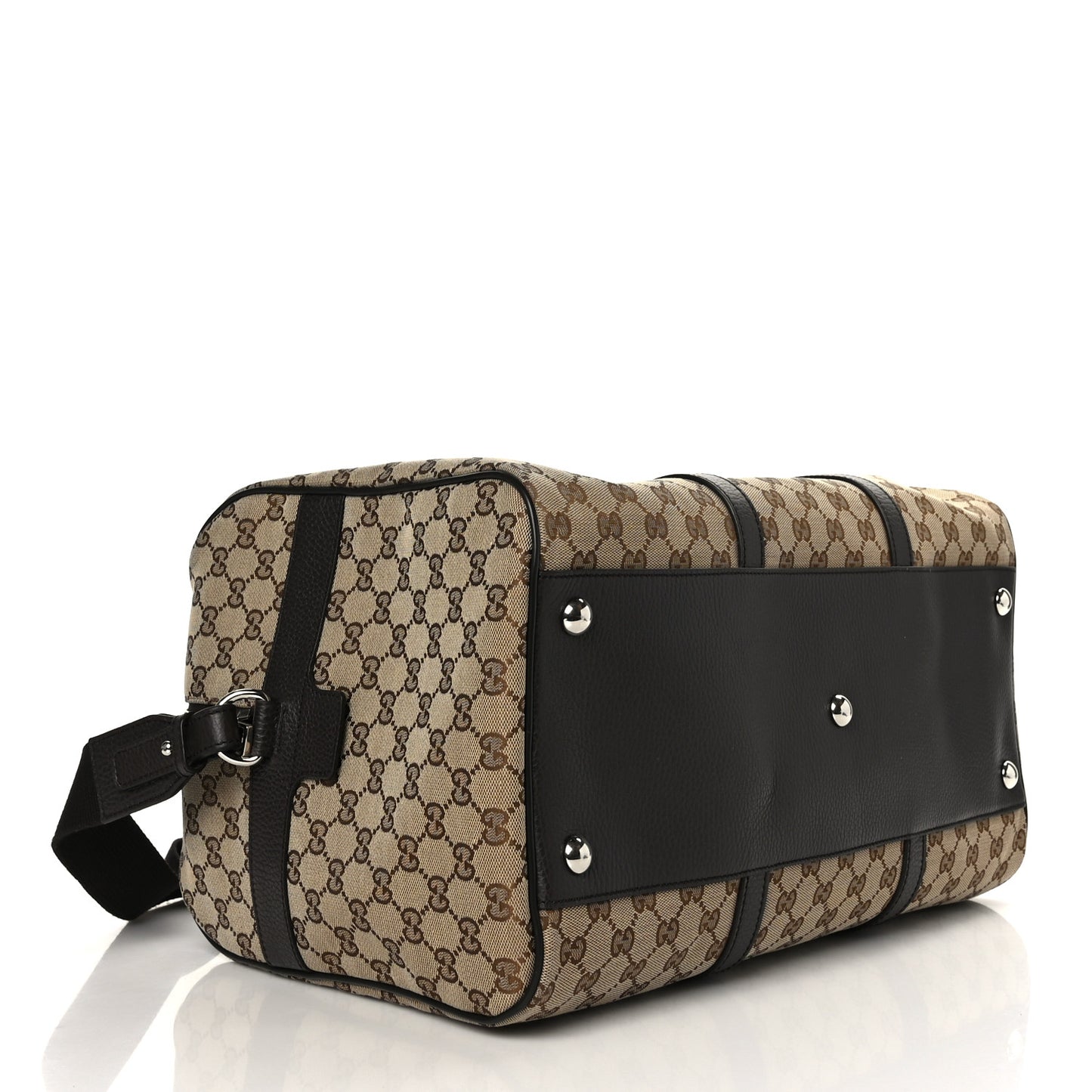 Monogram Dollar Calfskin Boston Duffle Bag Beige Ebony Testa di Moro Marrone Scuro