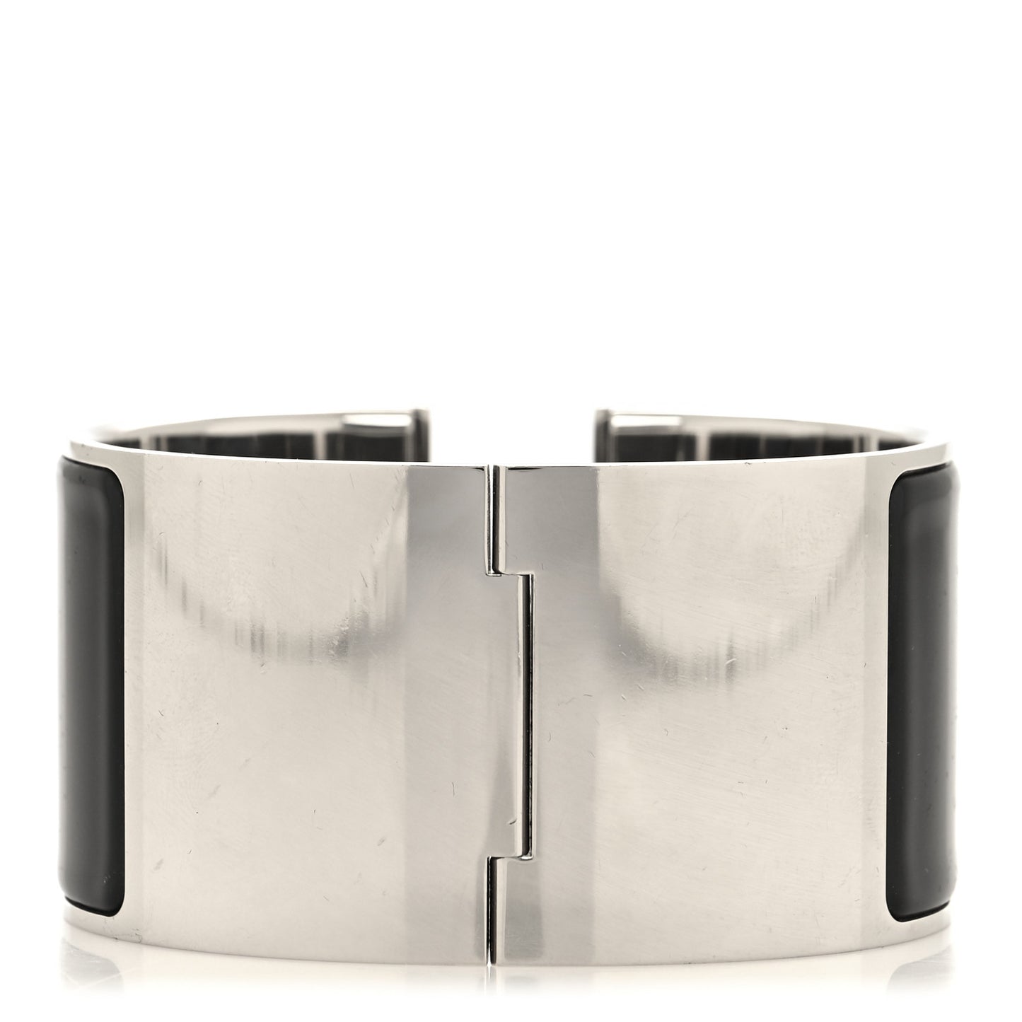 Enamel Extra Wide Clic Clac H Bracelet PM Black