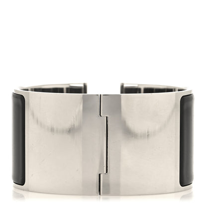 Hermes Enamel Extra Wide Clic Clac H Bracelet PM Black 3 of 5