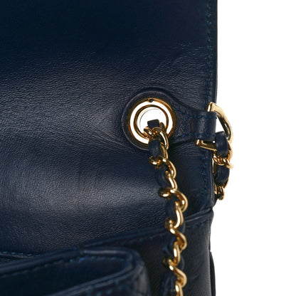 Chanel Lambskin Quilted Large CC Unchained Crossbody Navy 13 of 13