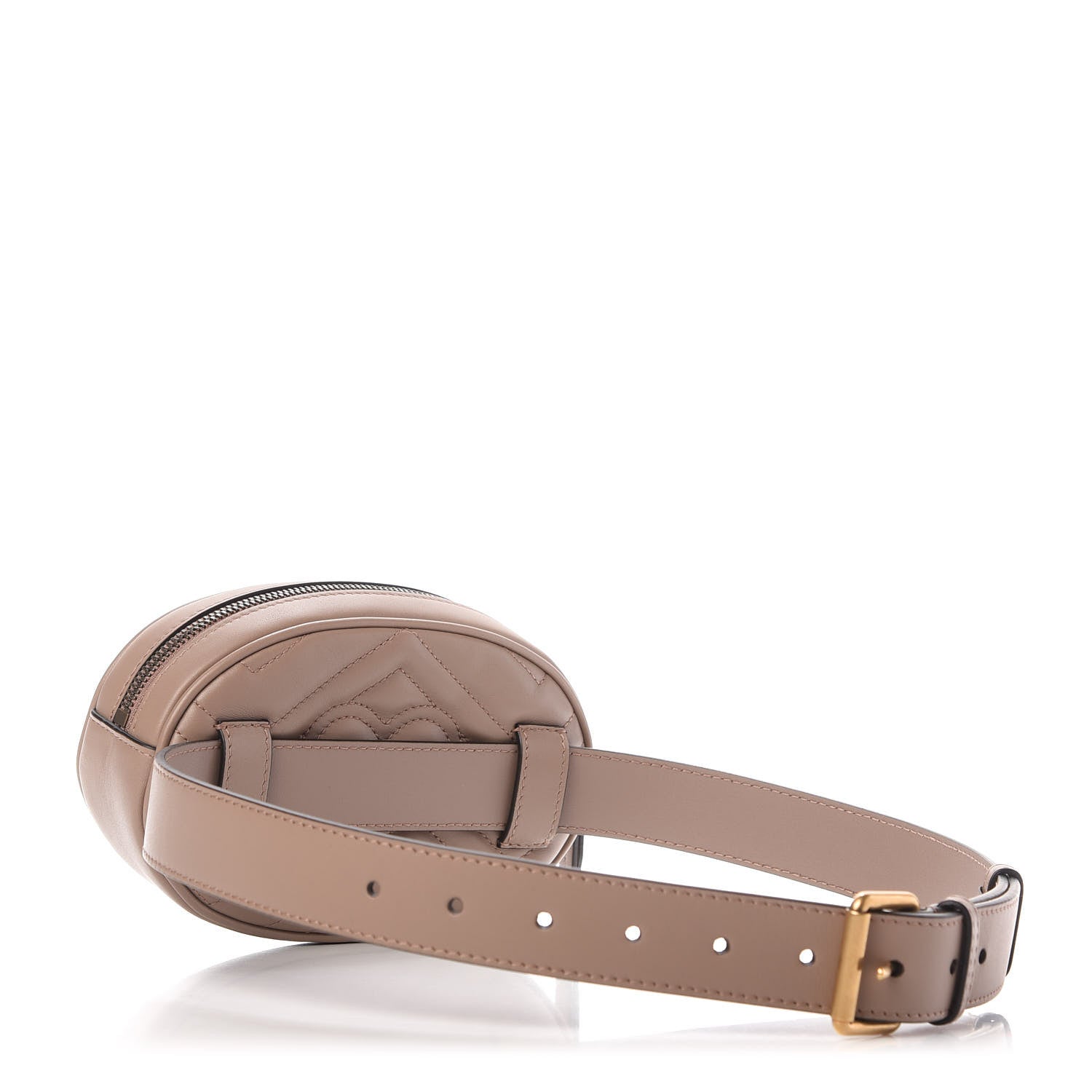 Gucci Calfskin Matelasse GG Marmont Belt Bag 75 30 Porcelain Rose 3 of 11