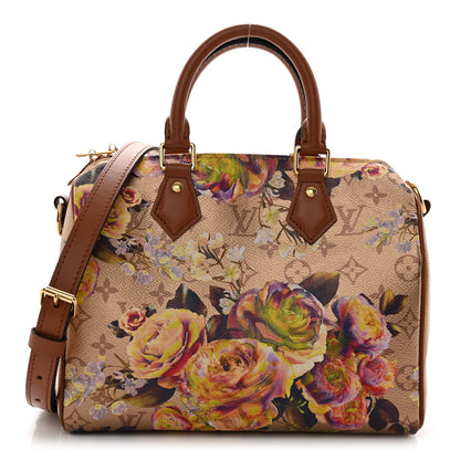 Louis Vuitton Metallic Monogram LV Garden Speedy Bandouliere 25 Gold 1 of 9