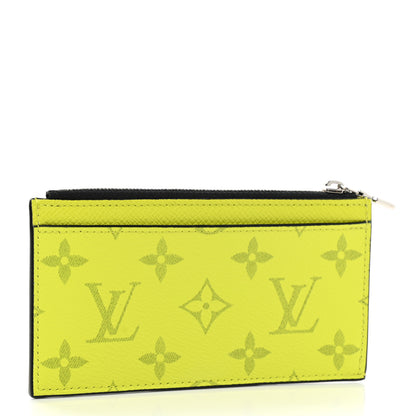 Louis Vuitton Monogram Taiga Coin Card Holder Yellow 3 of 6