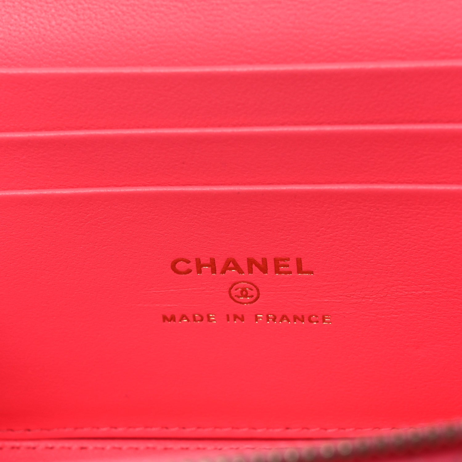 Chanel Lambskin Enamel Quilted Roller Skate Small Vanity Case With Chain Pink 6 of 14
