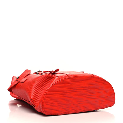 Louis Vuitton Epi Christopher Backpack MM Red 3 of 8