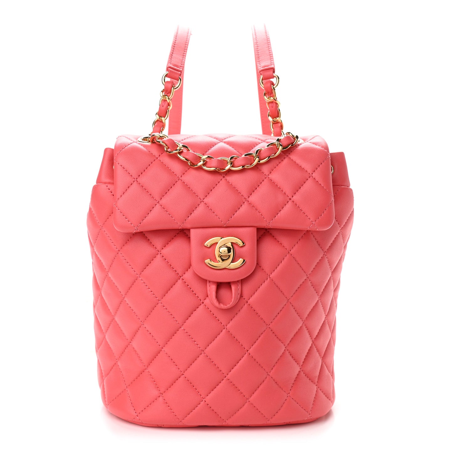 Lambskin Quilted Mini Urban Spirit Backpack Pink