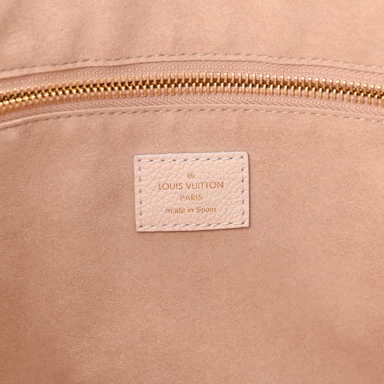 Louis Vuitton Empreinte Monogram Spring In The City Neverfull MM Kaki Beige Cream 6 of 9