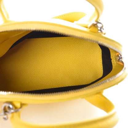 Balenciaga Signature Grained Calfskin Logo XXS Ville Top Handle Bag Jaune Black 7 of 8