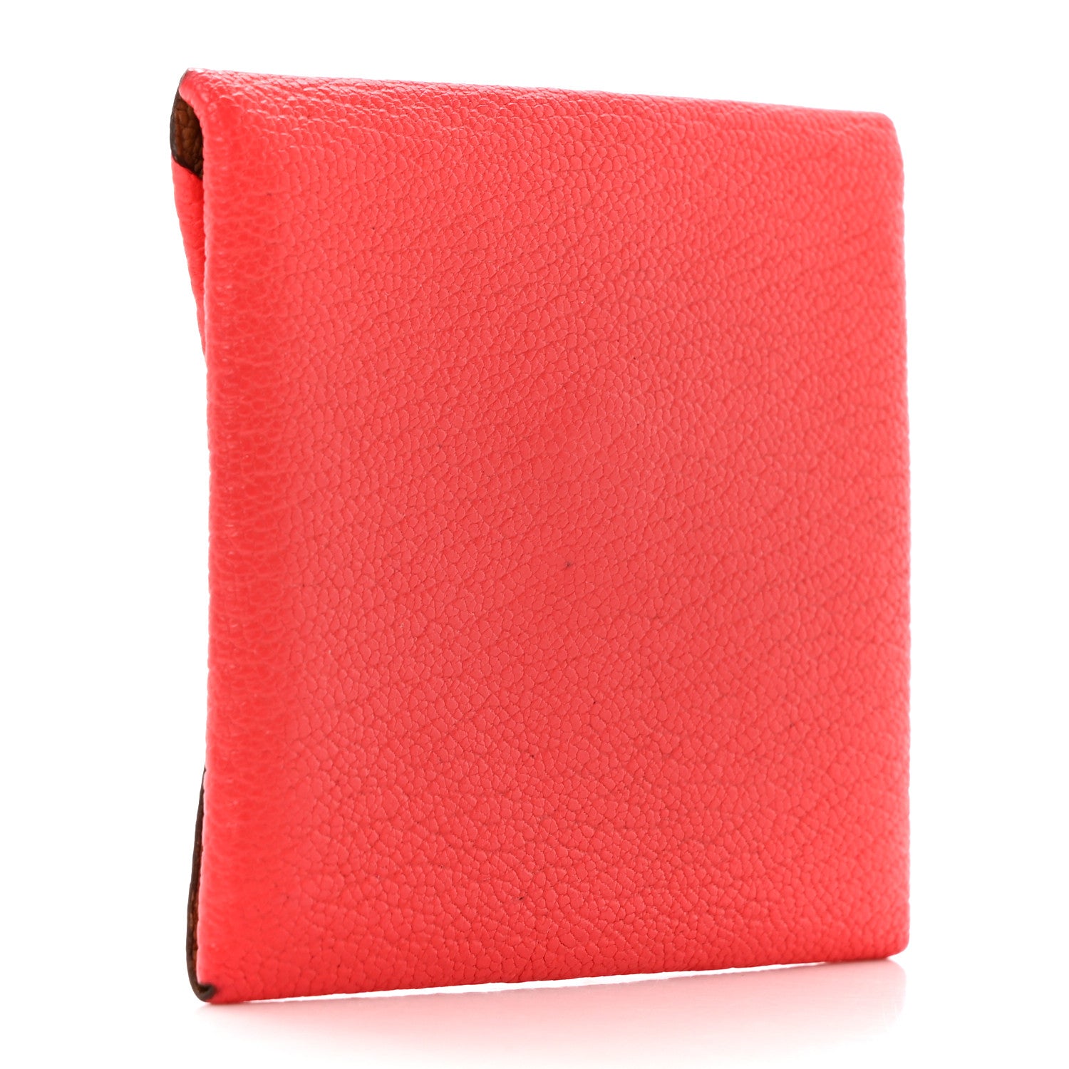 Hermes Chevre Mysore Bastia Verso Coin Purse Rose Texas Quebracho 3 of 8