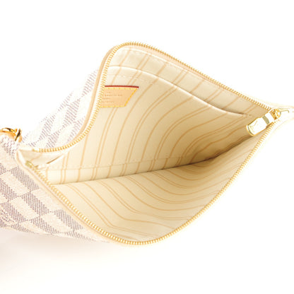 Louis Vuitton Damier Azur Neverfull MM GM Pochette 5 of 7