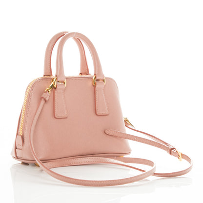 Prada Saffiano Lux Mini Promenade Tote Orchidea 4 of 8