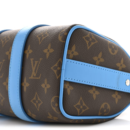 Louis Vuitton Monogram Macassar LV Colormania Keepall Bandouliere 25 Gaston Blue 9 of 13