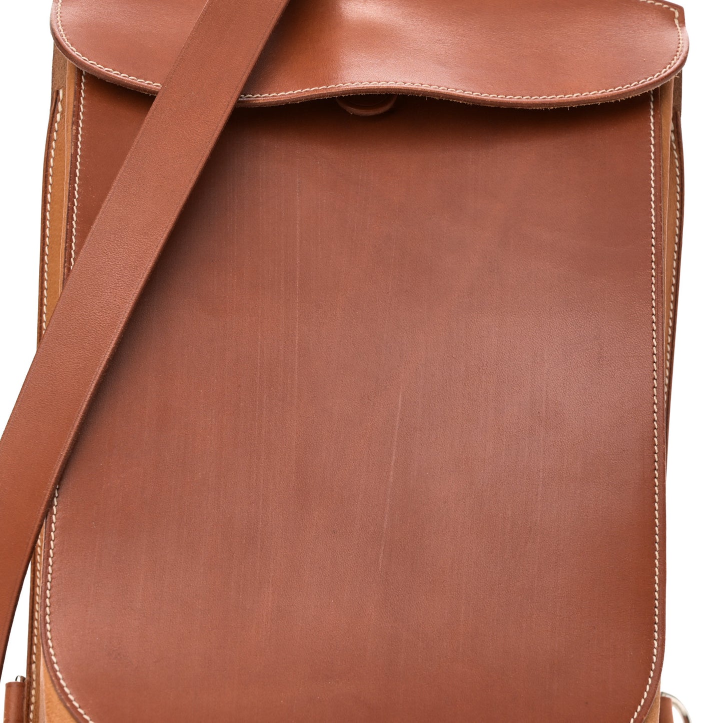 Barenia Peau Porc Sacoche Pour Selle Backpack Fauve