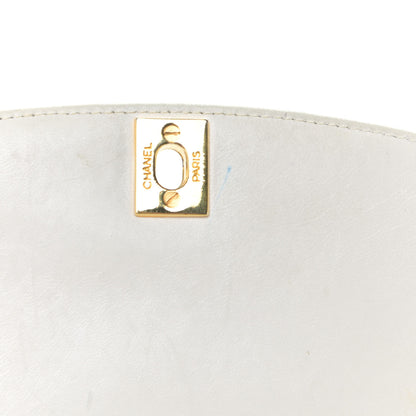 Chanel Lambskin Quilted Medium Single Flap White 14 of 23
