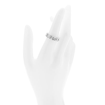 Gucci 18K White Gold Diamond Flora Pave Ring 53 6.25 2 of 4