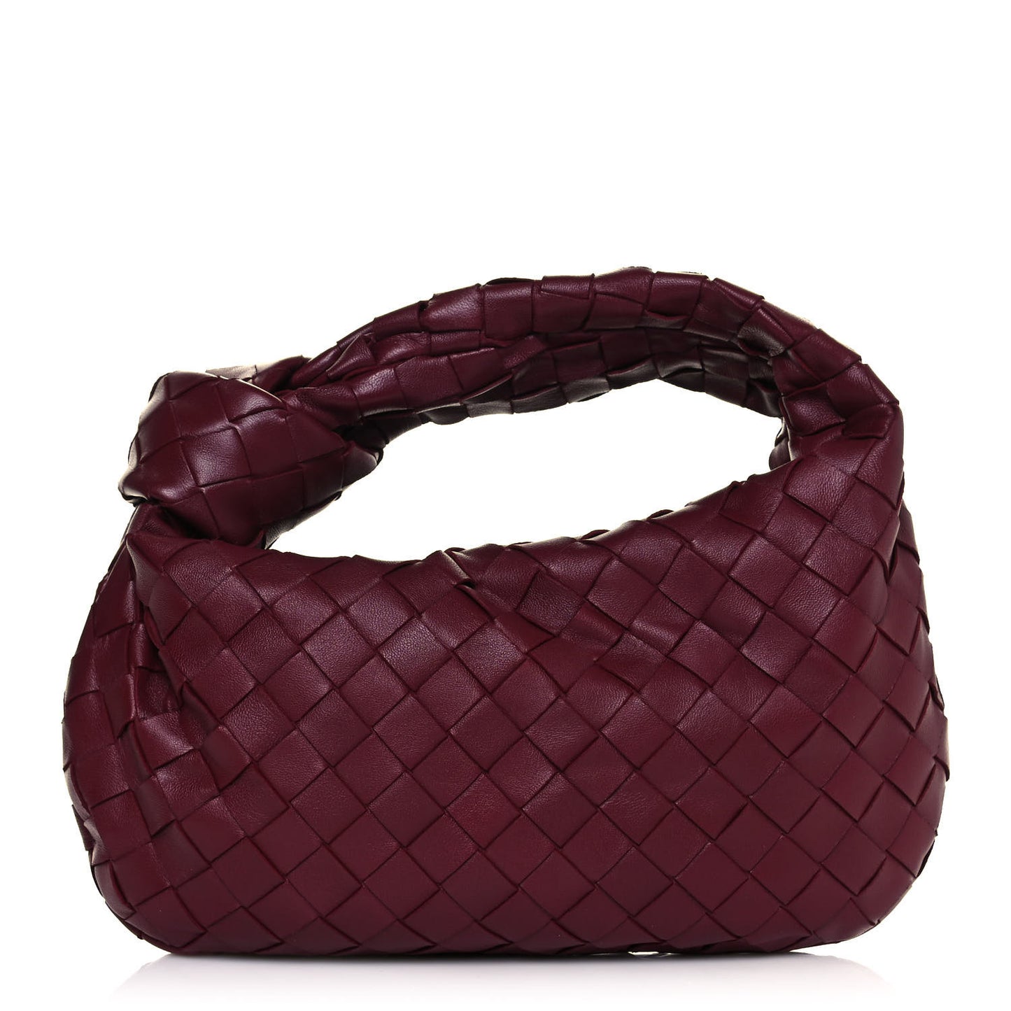 Nappa Intrecciato Mini Jodie Dark Red