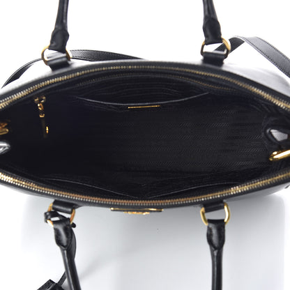 Prada Saffiano Medium Galleria Double Zip Tote Black 7 of 12