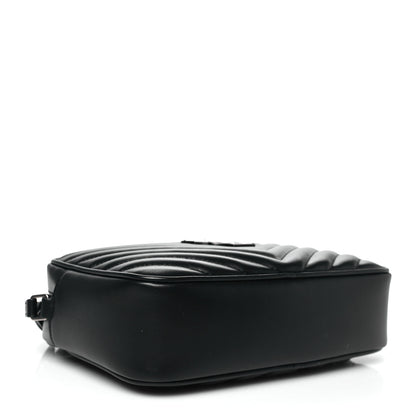 Saint Laurent Calfskin Matelasse Monogram Lou Camera Bag Black 4 of 10