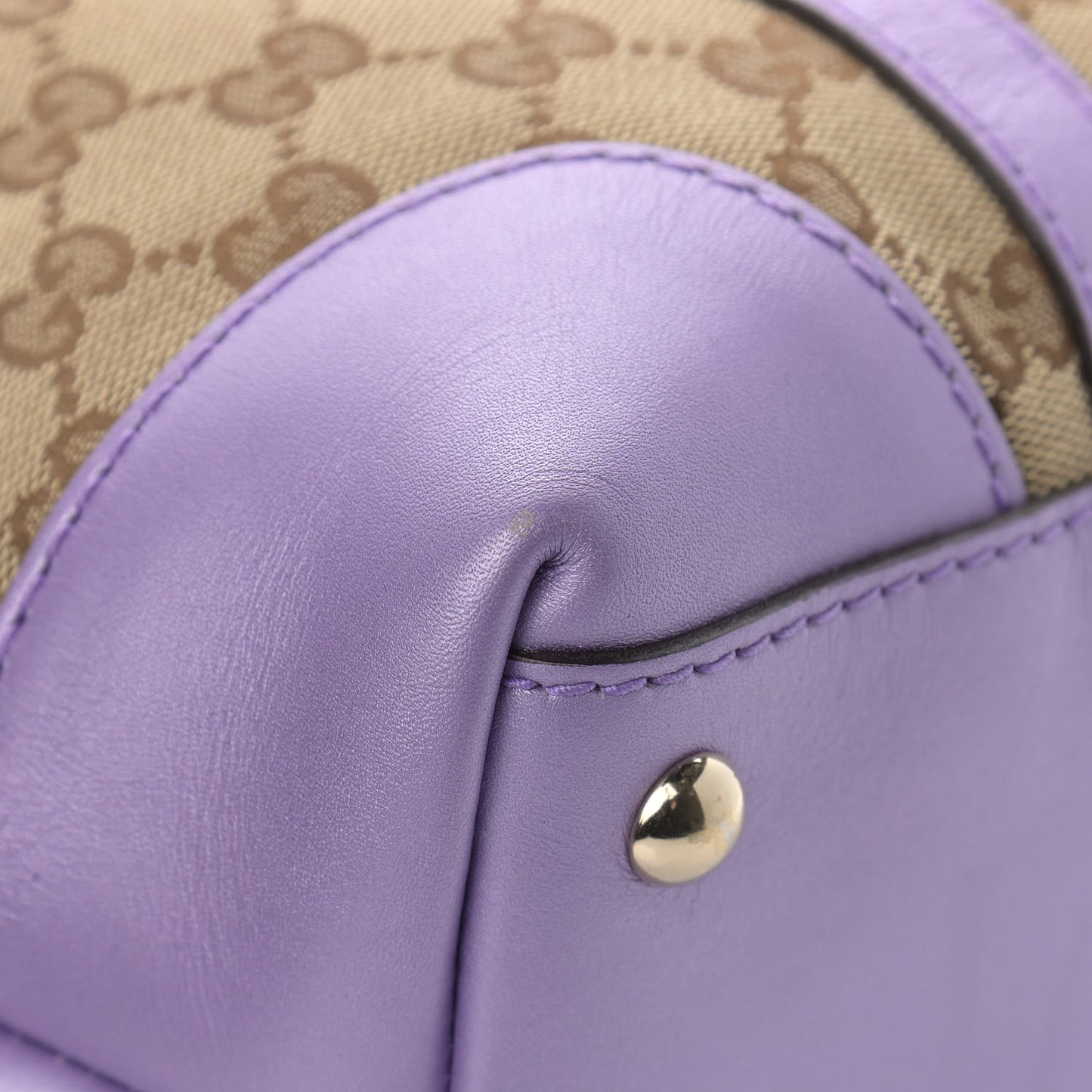 Monogram Small Lovely Heart Tote Purple
