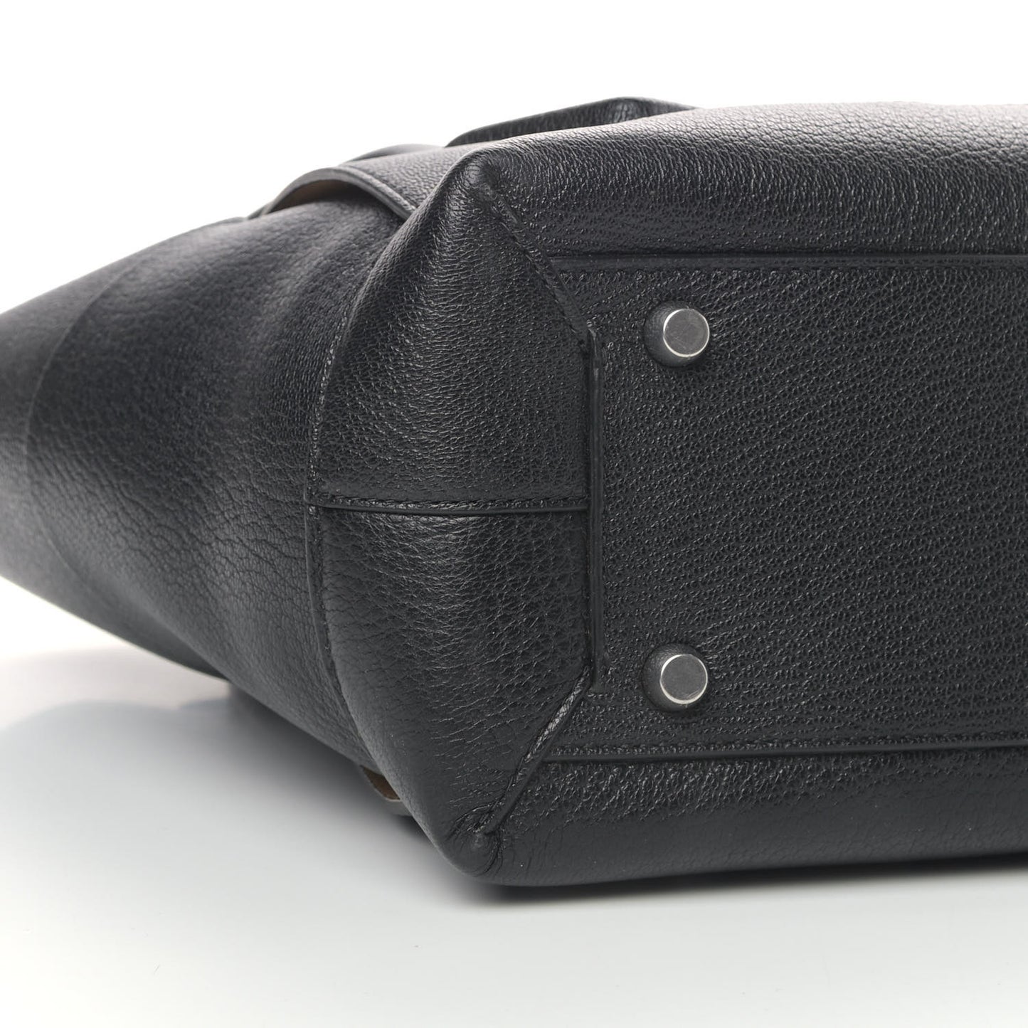 Grained Calfskin Maxi Intrecciato Medium Arco Black