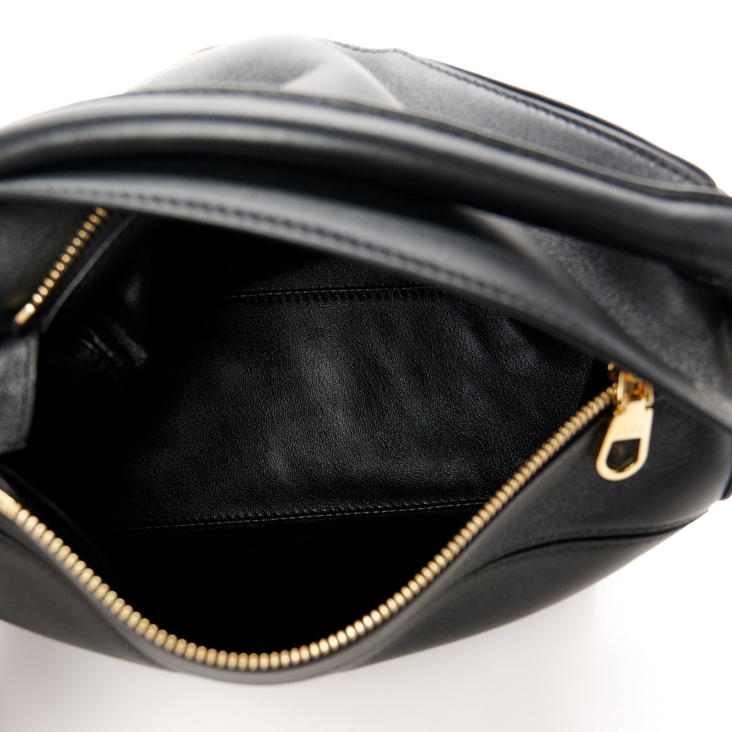 Nappa Lambskin Small Featherlight Puzzle Bag Black