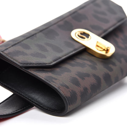 Christian Louboutin Calfskin Leopard Elisa Belt Bag Black 7 of 11