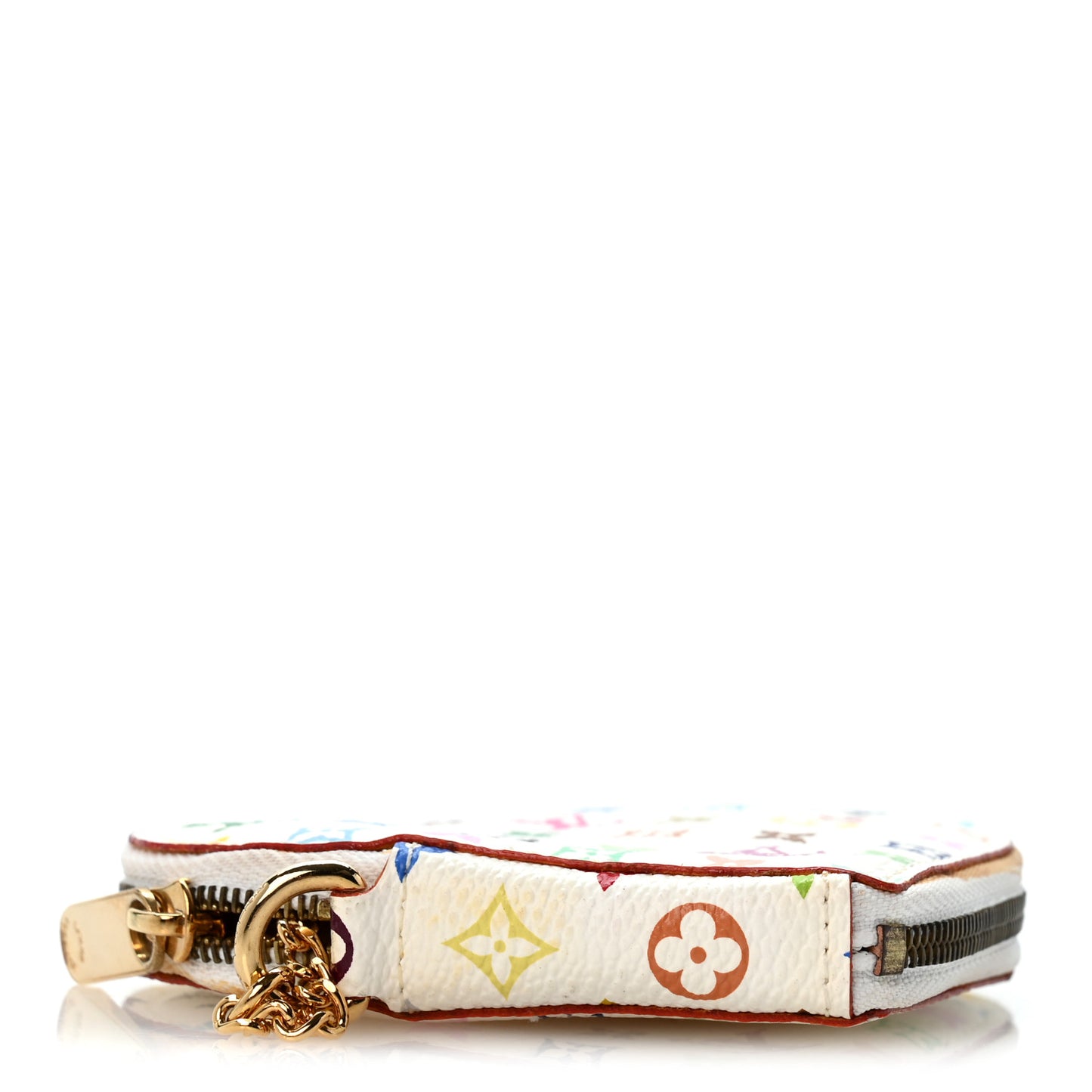 Monogram Multicolor Coeur Heart Coin Purse White