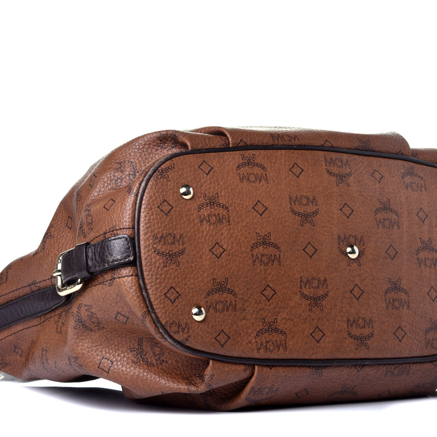 MCM Visetos Hobo Brown 7 of 9