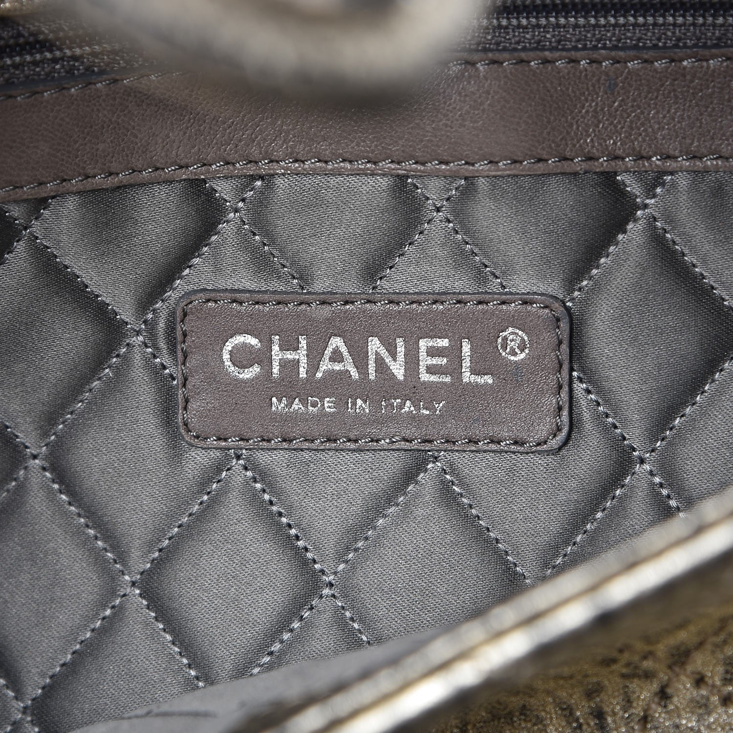 Chanel Distressed Metallic Lambskin Quilted Le Marais Ligne Flap Gold 6 of 11