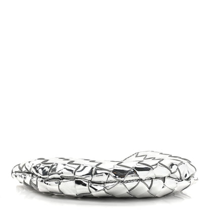 Bottega Veneta Mirror Laminated Nappa Intrecciato Mini Sardine Bag Silver 4 of 10