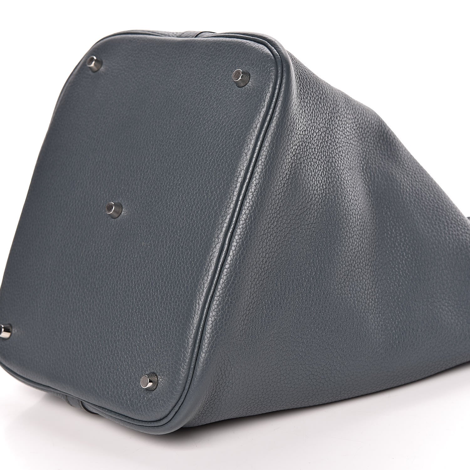 Hermes Taurillon Clemence Picotin Lock 26 GM Bleu Orage 14 of 14