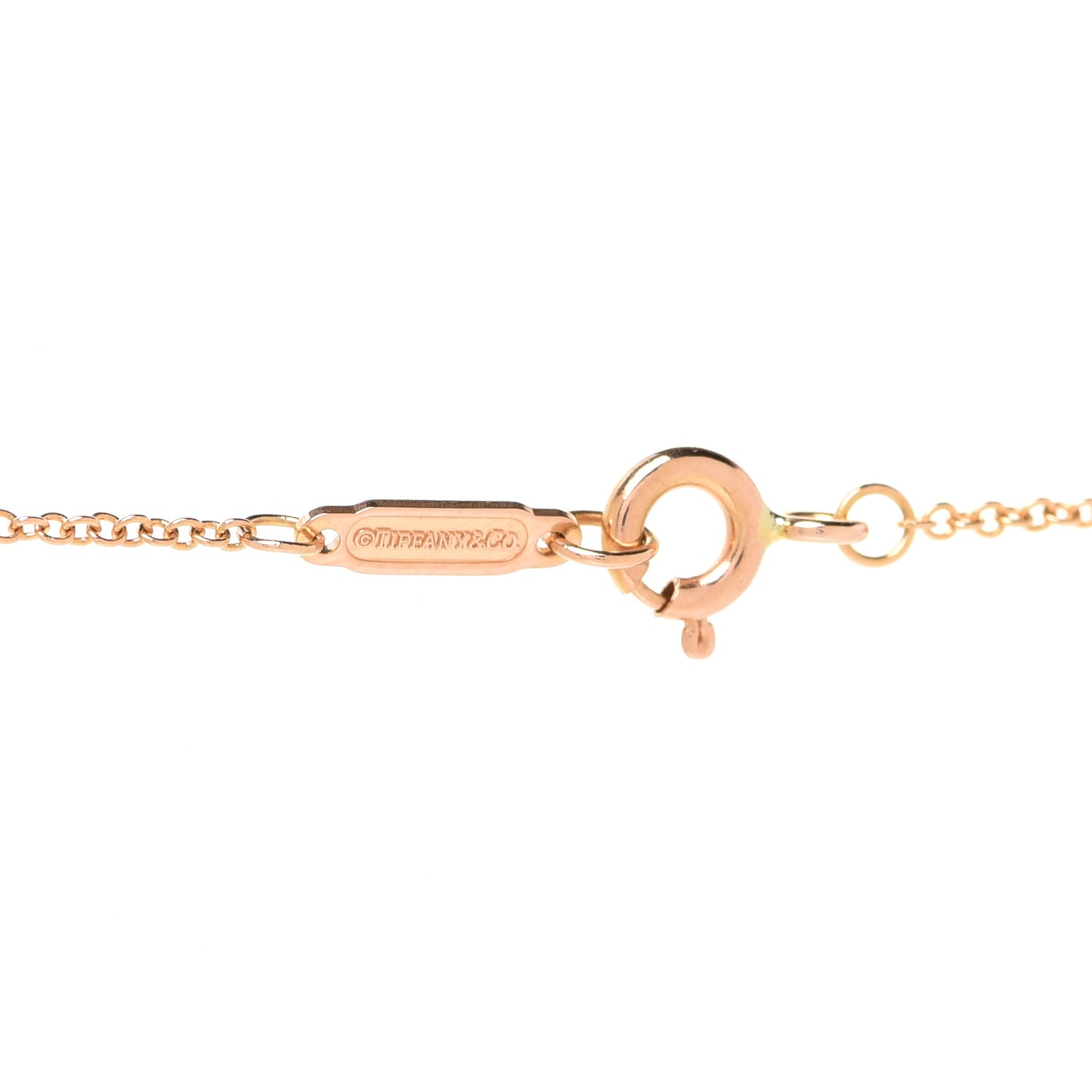 18K Rose Gold Return To Tiffany Heart Key Pendant Necklace