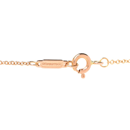 Tiffany 18K Rose Gold Return To Tiffany Heart Key Pendant Necklace 5 of 7