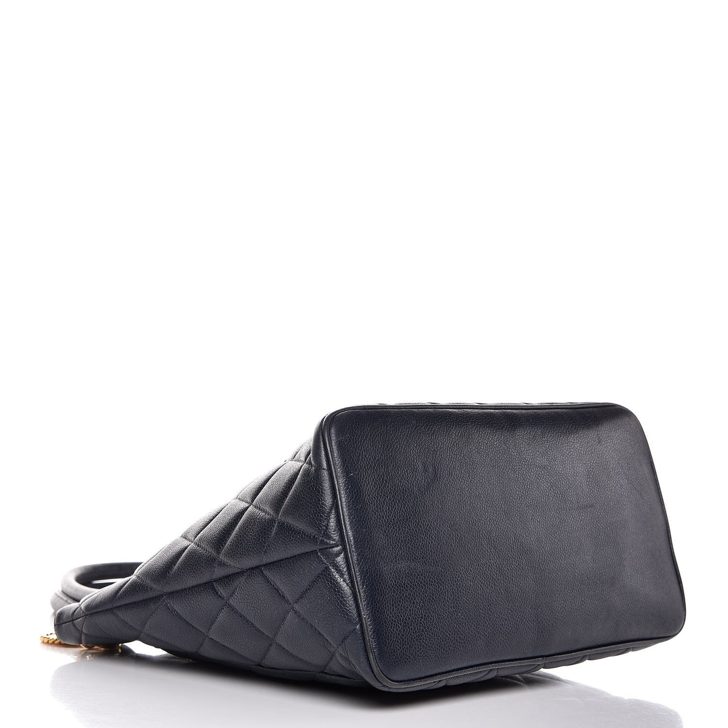 Caviar Quilted Medallion Tote Navy