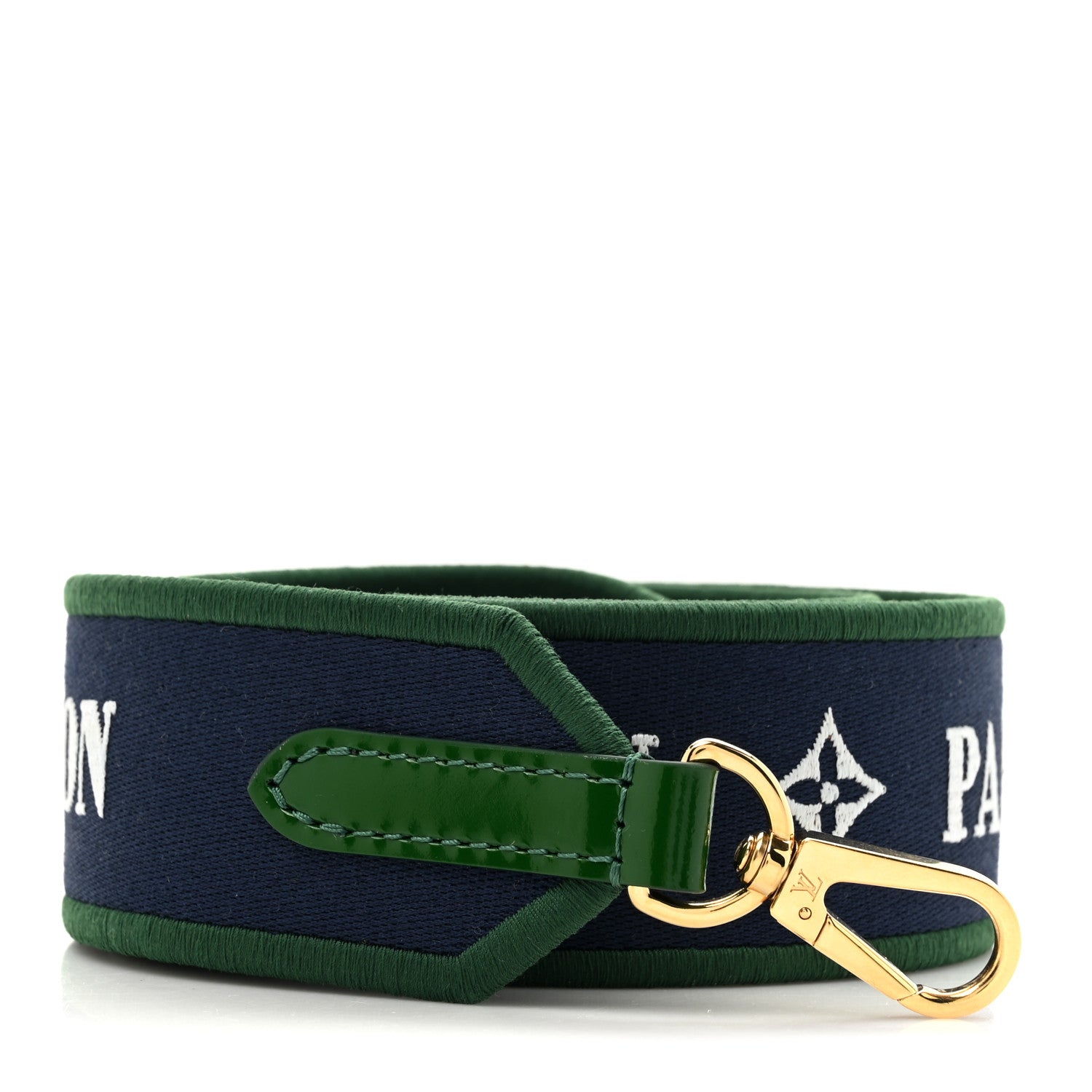 Louis Vuitton Nylon Bandouliere Shoulder Strap Blue Green 1 of 3