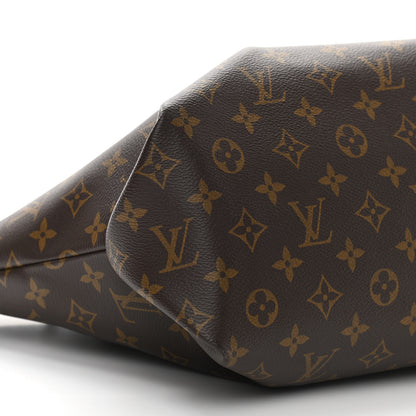 Louis Vuitton Monogram Flower Zipped Tote MM Black 11 of 12