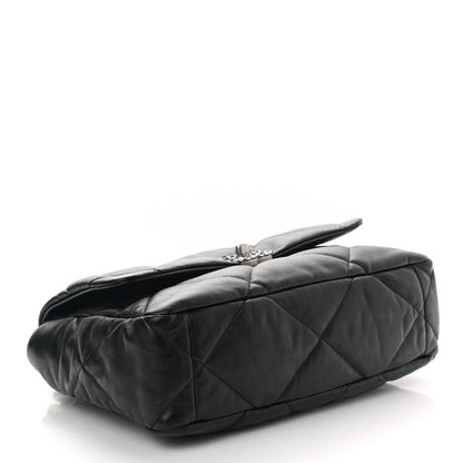 Chanel Lambskin Quilted Large Chanel 19 Flap Black 4 of 10