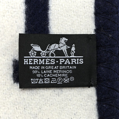 Hermes Wool Cashmere Avalon III Blanket Caban Ecru 4 of 4