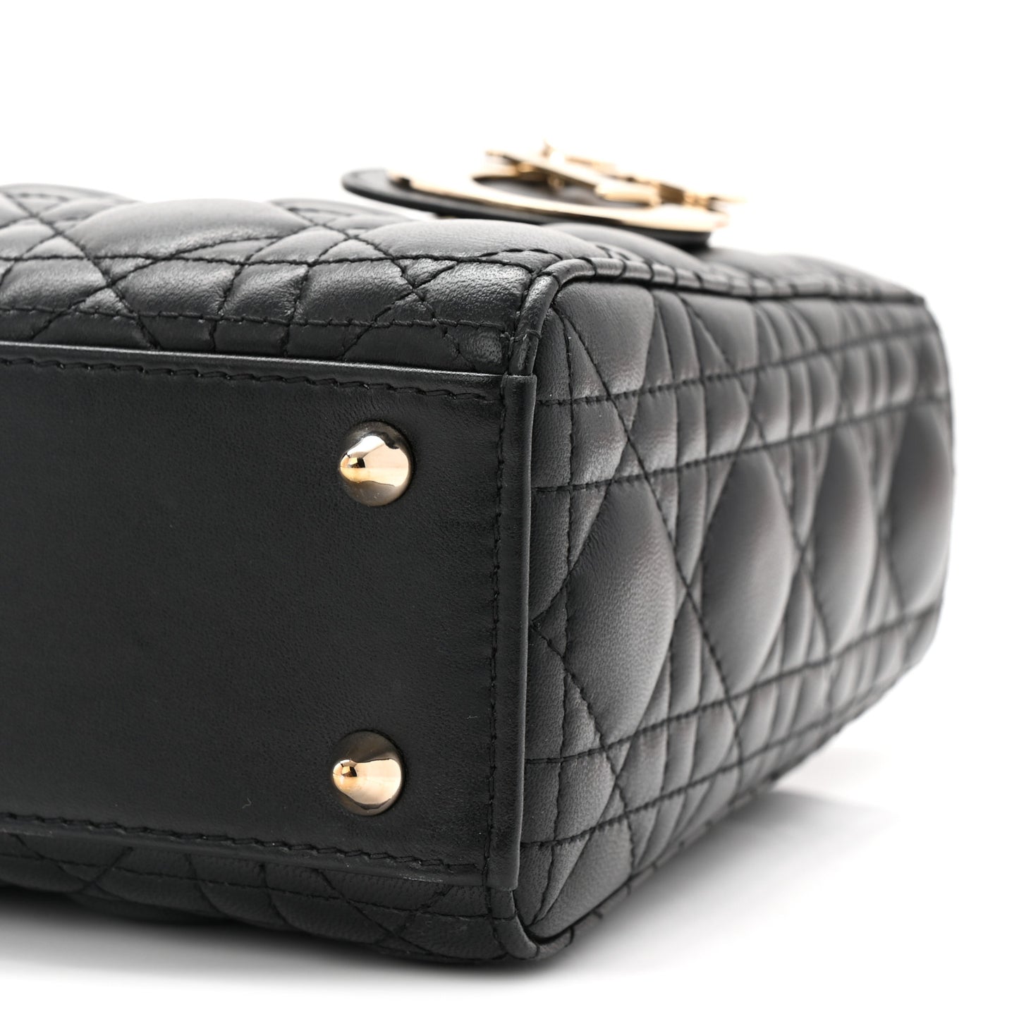 Lambskin Cannage Small My ABCDior Lady Dior Black