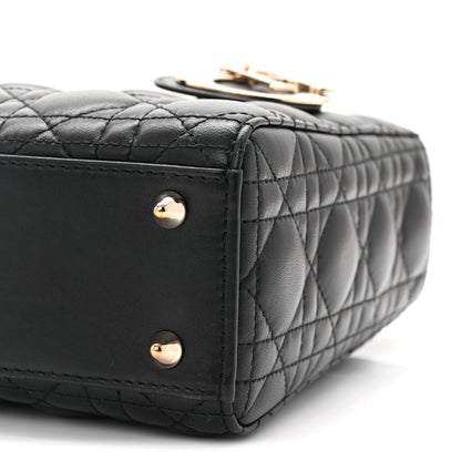 Christian Dior Lambskin Cannage Small My ABCDior Lady Dior Black 10 of 10
