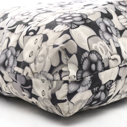 Chanel Nylon Cat Emoticon Tote Navy Silver 10 of 12