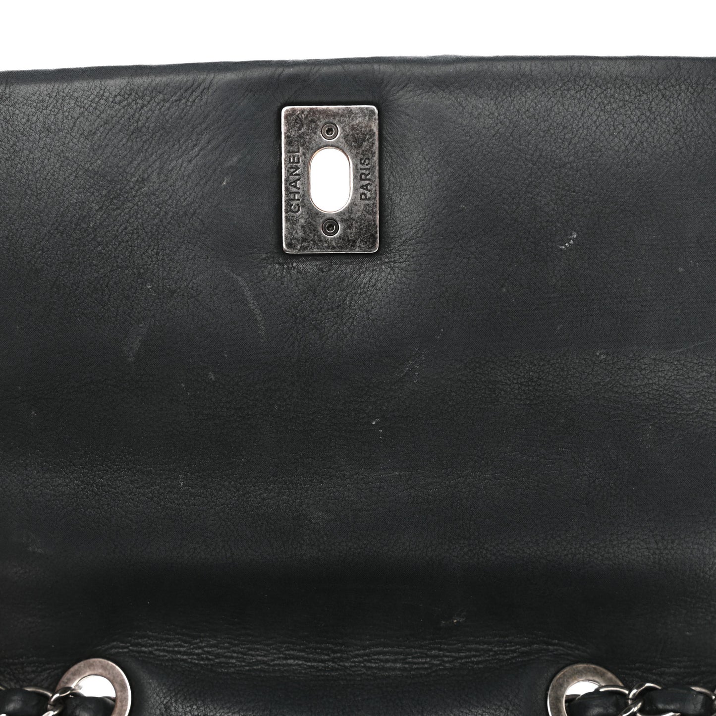 Lambskin Diamond Stitched CC Flap Shoulder Bag Black