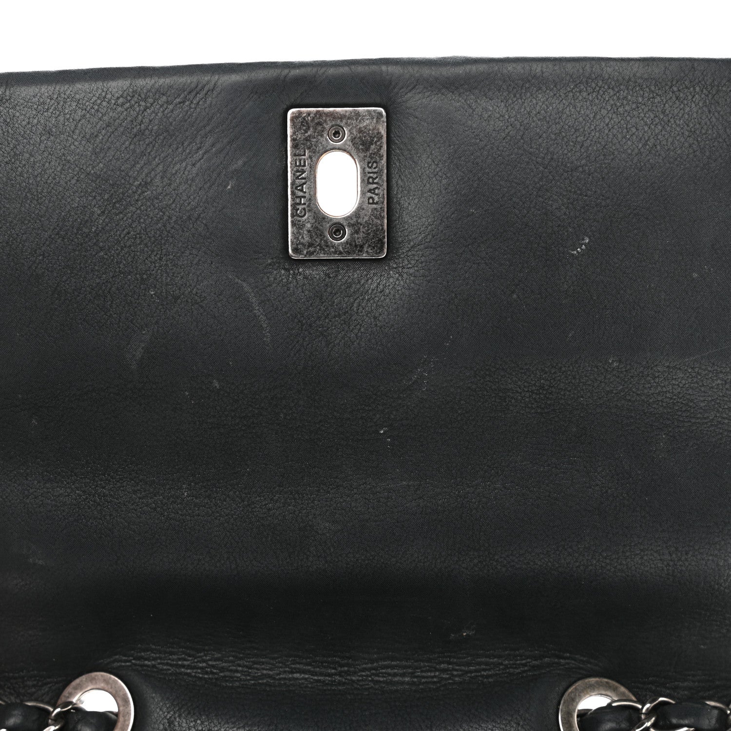 Chanel Lambskin Diamond Stitched CC Flap Shoulder Bag Black 10 of 11
