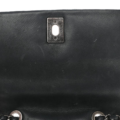 Chanel Lambskin Diamond Stitched CC Flap Shoulder Bag Black 10 of 11
