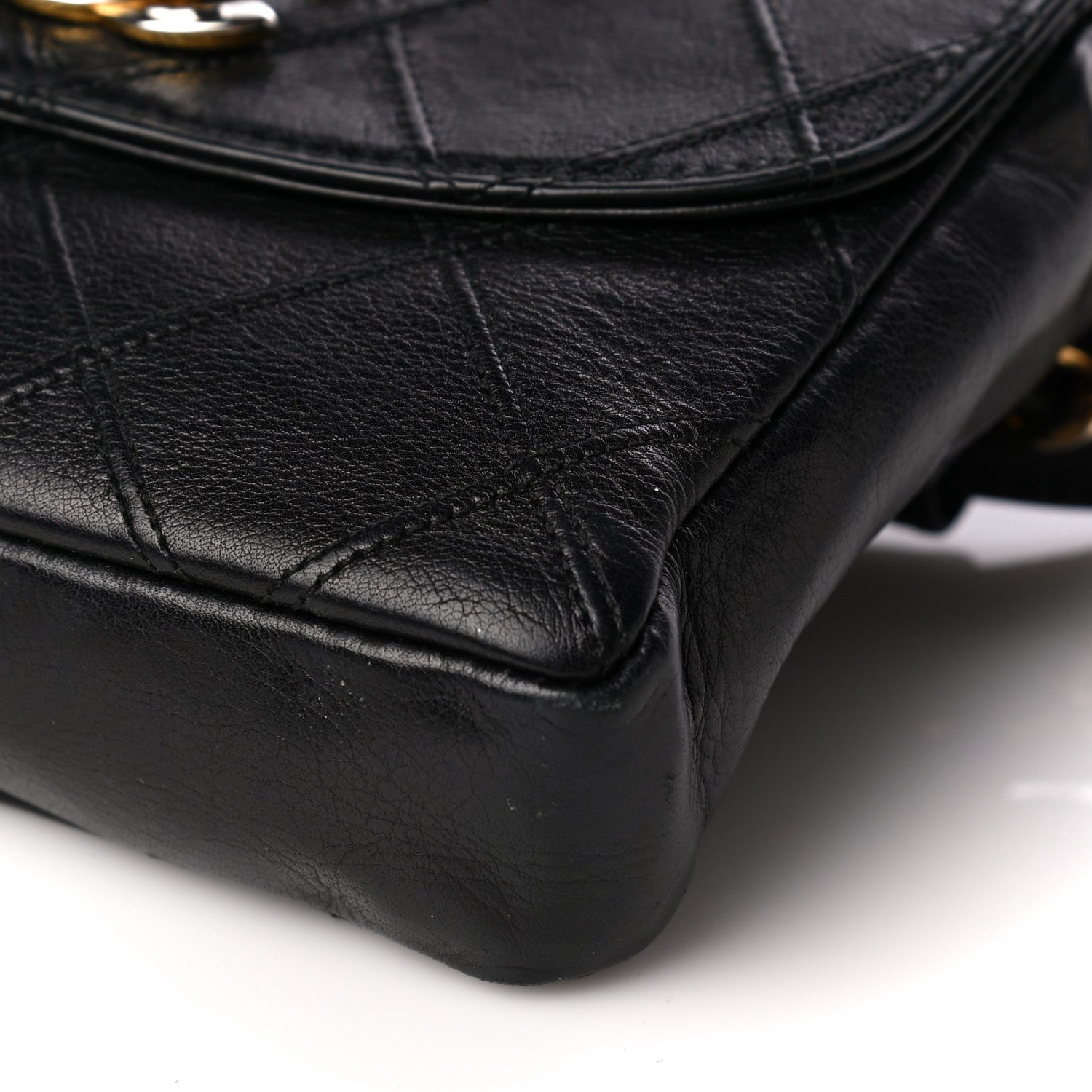 Chanel Lambskin Diamond Stitched Flap Waist Belt Bag 75 30 Black 11 of 18