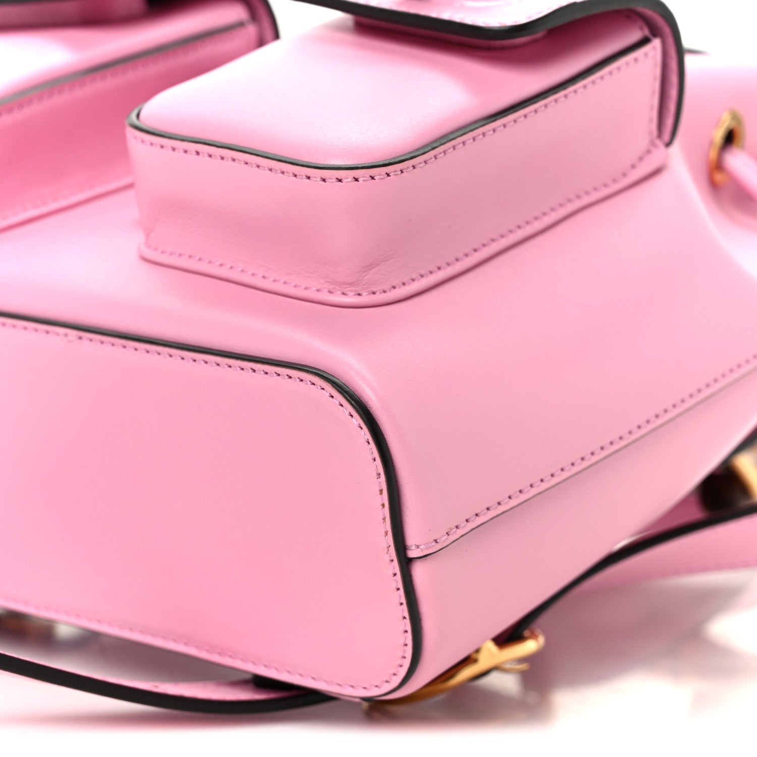 Gucci Calfskin Bamboo Backpack Glossy Pink 10 of 11